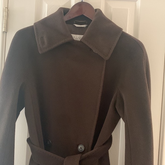 MaxMara Manuela Coat, Lana Cashmere Wool full Length, versatile neck, Size 8 - Picture 6 of 16